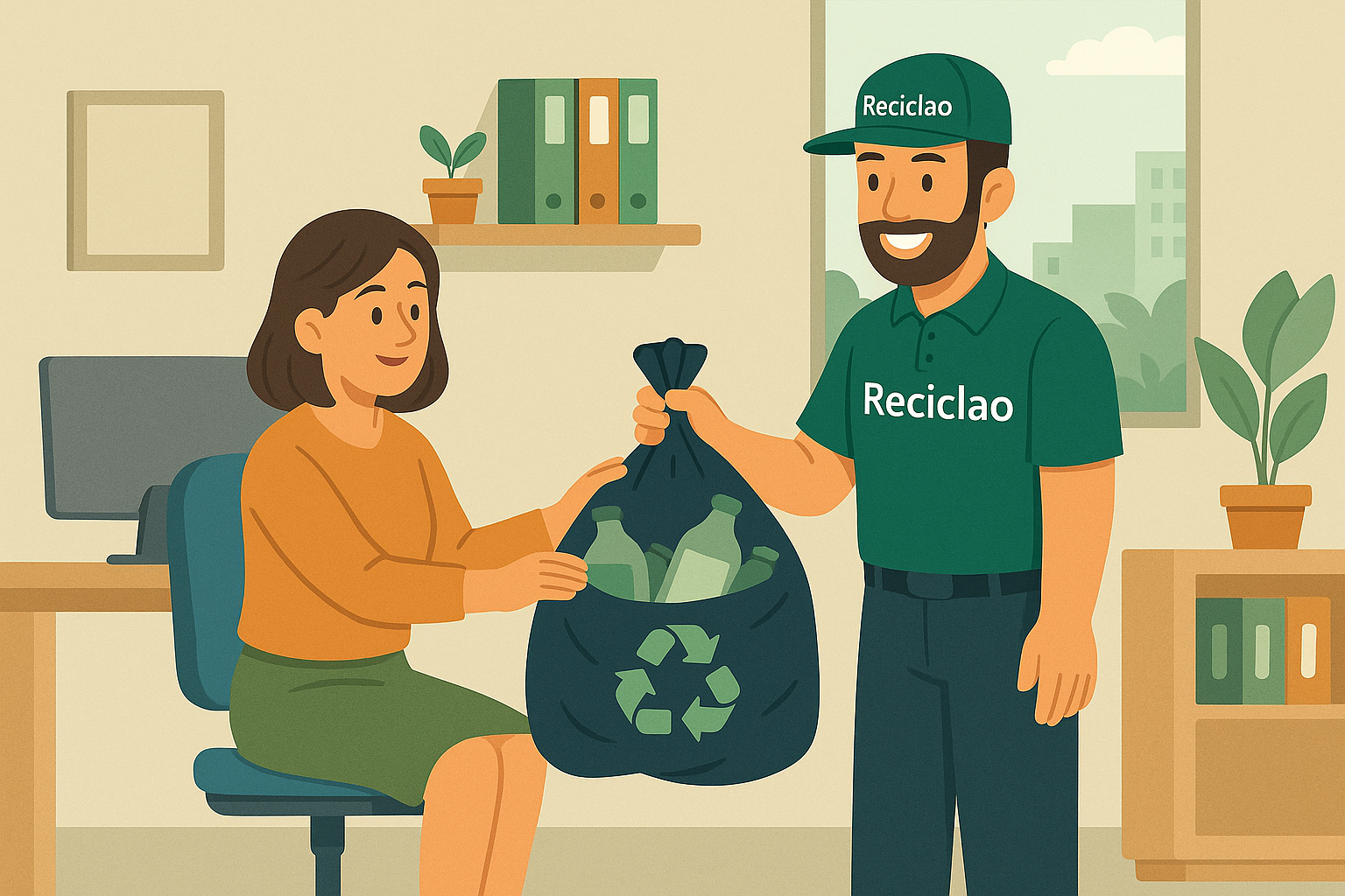 Equipo de Reciclao trabajando por la sostenibilidad